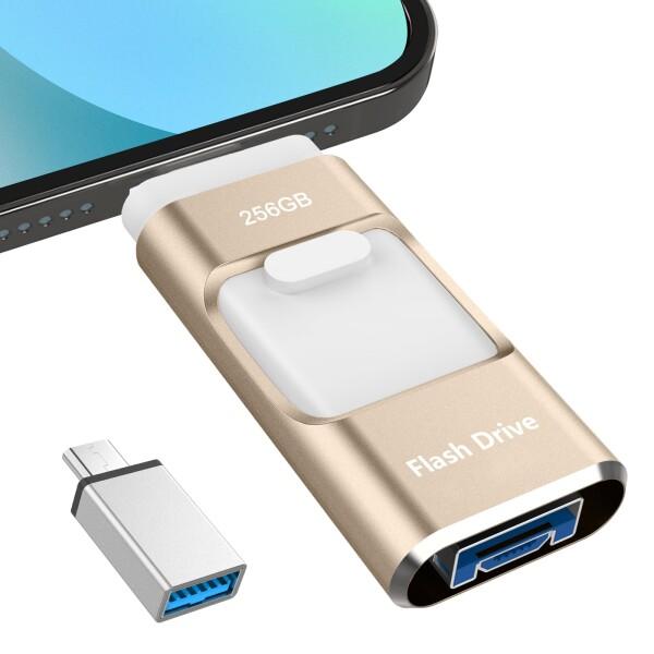 USBメモリ 256GB 高速 バックアップ　4in1 データ保存 4in1 Phone対応 USBメモリ256GB 高速 データ バックアップphone