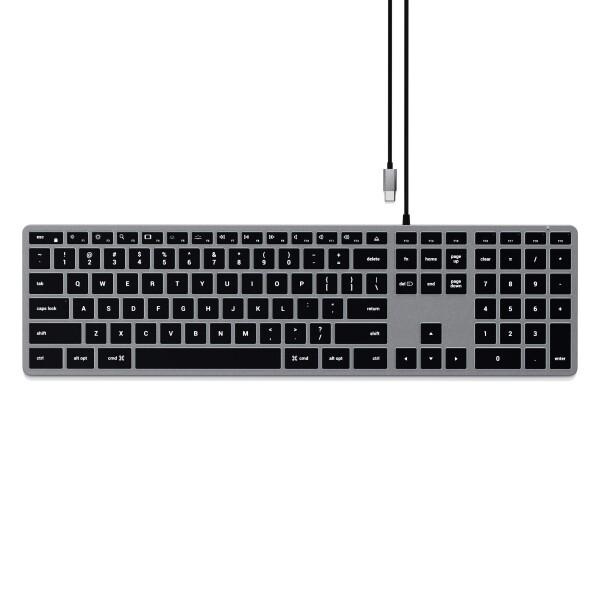 SATECHI Slim W3 有線バックライトメカニカルキーボード ? テンキー付