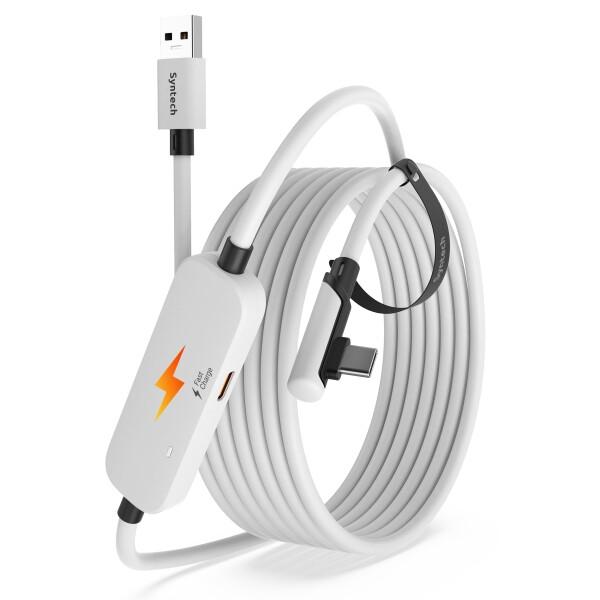 Syntech リンクケーブル 3M 充電付き、Meta Quest 3S/Quest 3