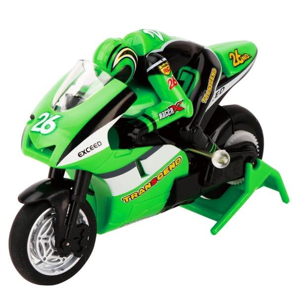 EXCEART ミニ バイク ラジコン モデル ジャンプ 電動 リモコン