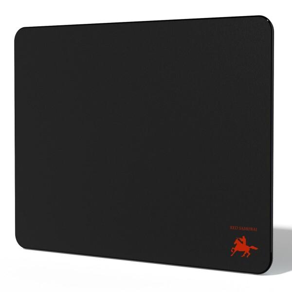 RED SAMURAI ゲーミングガラスマウスパッド 滑り止め付き 350x300x3mm
