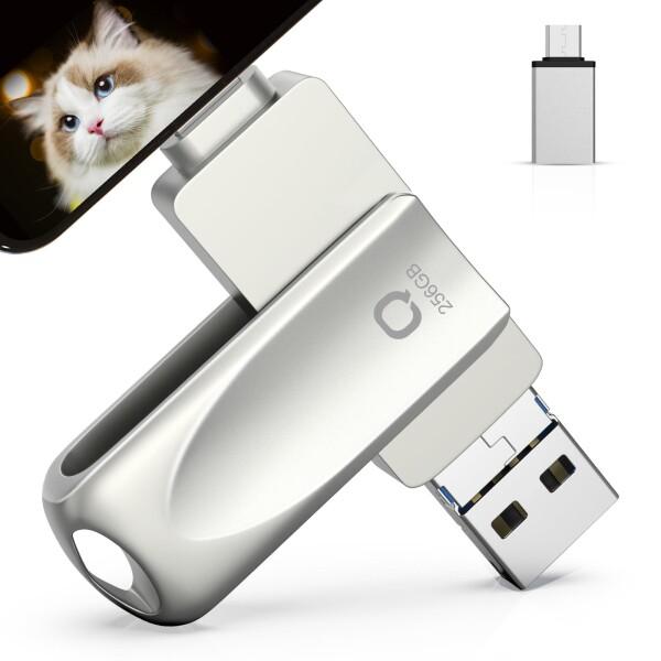 iPhone対応 USBメモリ アプリ不要 256GB 4in1 iPad対応 usb