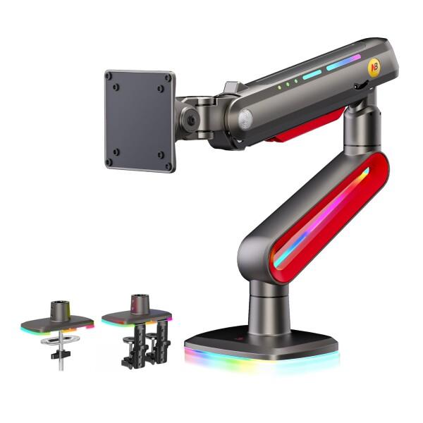 Amazon.co.jp: NB ERGONOMIC 【RGBライト付き】大型モニターアーム 大