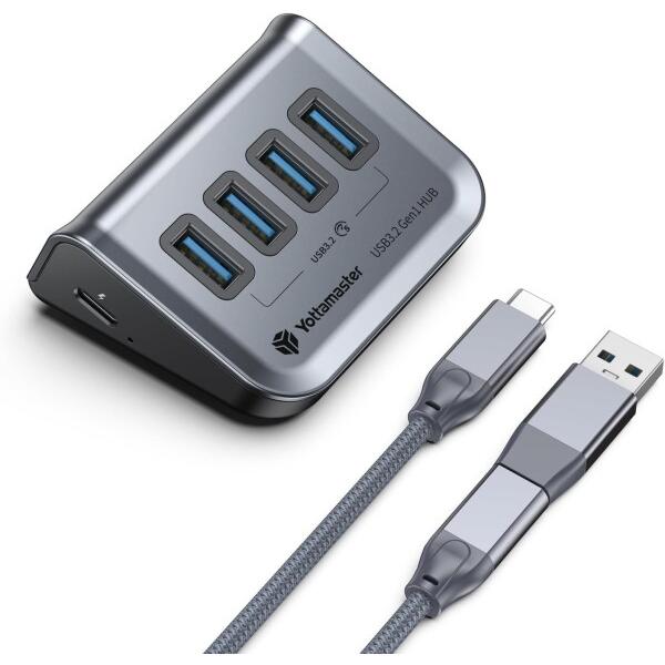 Yottamaster USBハブ 10Gbps高速データ転送 USB 3.2 Gen 2 ハブ