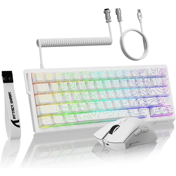 MAMBASNAKE X ATTACK SHARKラピッドトリガー キーボード 有線8KHZ