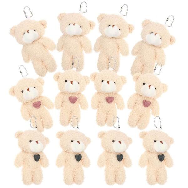 SEWACC くま ぬいぐるみ キーホルダー 12個セット クマ 小さい