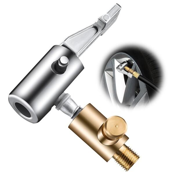 空気入れ ノズル 自動車くうき空気入れノズル 車のタイヤバルブアダプター インフレータアクセサリー 高精度 多用途 耐圧設計 自動車/バイク/自転車/トラック用 空気充填 調整可能 排気機能付き商品コード：49078112179型番：DH5...