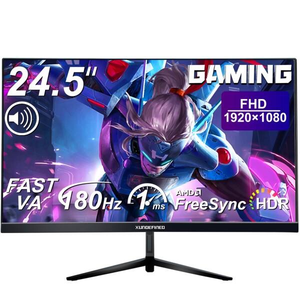 XUNDEFINED 24.5インチ ゲーミングモニター 180Hz 1ms高速応答