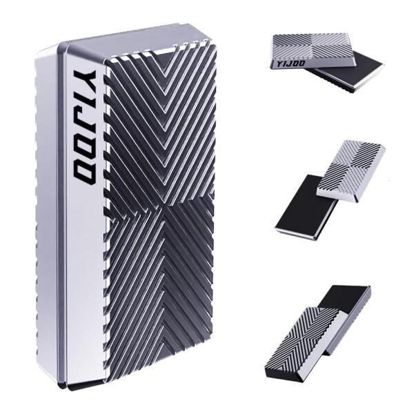 金属製 磁気 フィジェットスライダー EDC おもちゃ 大人用 滑らかな