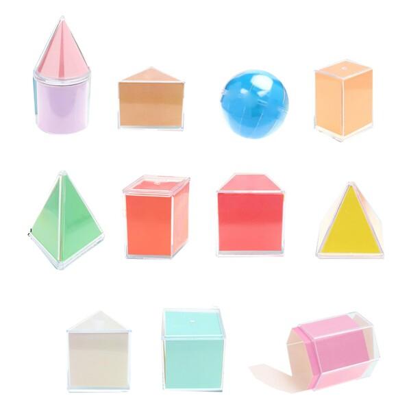 PAVIKE 算数おもちゃ 算数セット 立体図形教材 立体幾何学教材 3D幾何