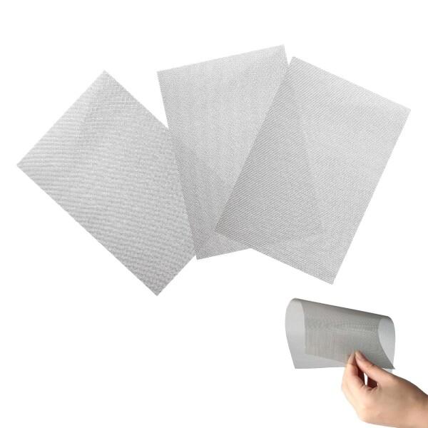 DENGUJD ステンレスメッシュ 3枚セット 網目1mm A4サイズ 20メッシュ 高硬度 防虫 濾過網 耐高温 錆び