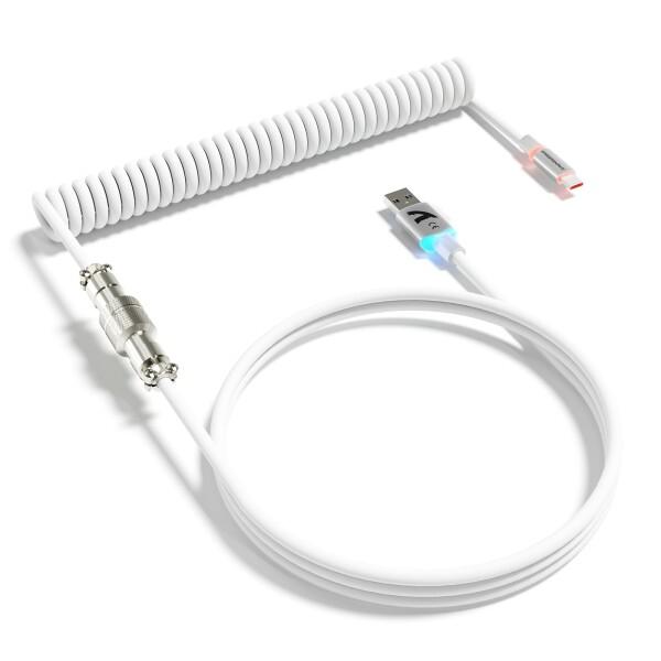 ATTACK SHARK C01ULTRA キーボード コイルケーブル 着脱式 航空コネクタ付き RGBライト搭載 Type-C USB-A ダ