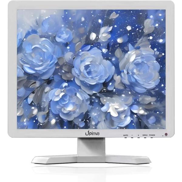Upinva ホワイトモニター 17インチ 1280x1024 モバイル 175°視野角 