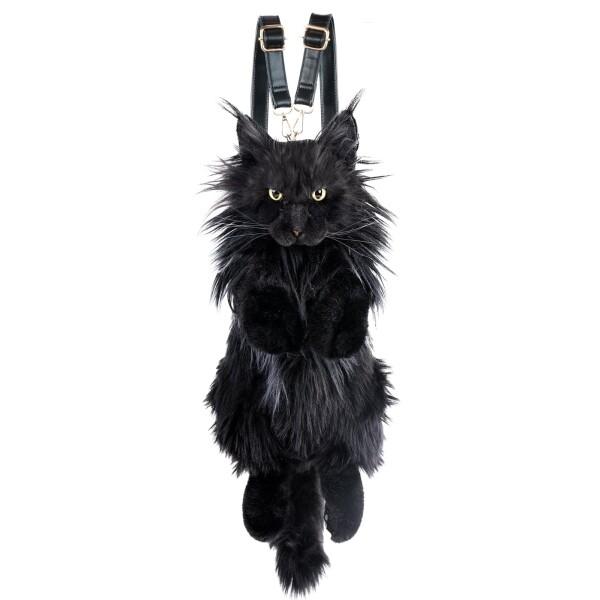 Chongker 猫 ぬいぐるみ ハンドメイド リアルな猫型リュック 猫の
