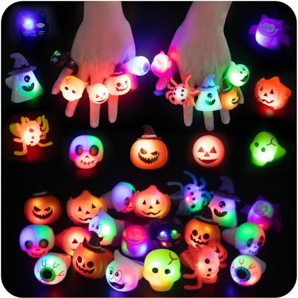 光る指輪 ハロウィン おもちゃ ランダム販売 秋祭り 景品 縁日グッズ