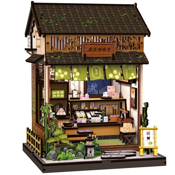 ミニチュア　ドールハウス　ライト　　　　　「パッチワークキルト屋さん」 CuteBee ブックヌック キット ドールハウス ミニチュアハウス 和風
