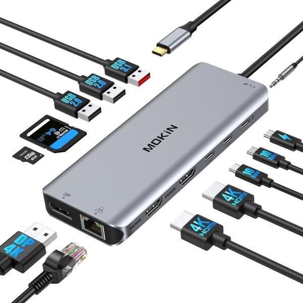 MOKiN USB Cドッキングステーション type c ドッキングステーション3