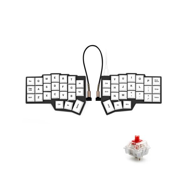 CORNE V4 分離型メカニカルキーボード 40% QMK対応 Amazon | YIVU Corne V4 2.4GHzワイヤレス 分離型メカニカルキーボード