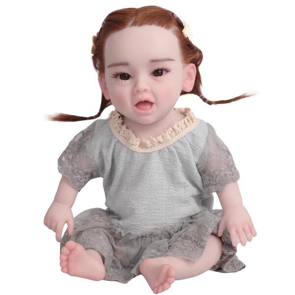 45センチメートルフルシリコーンドール赤ちゃんの人形本当の人形