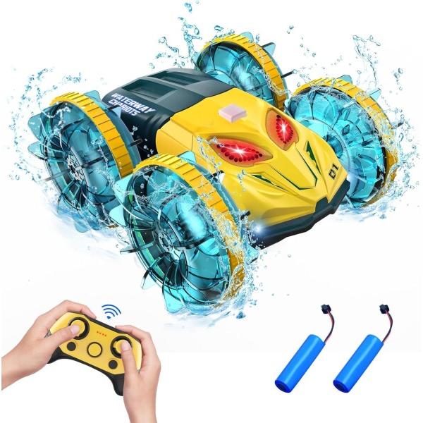 R1 1/6スケール リモコン　オートバイ スタントカー　ワイヤレス　ラジコン ラジコンカー 子供向け 水陸両用スタントカー オフロード リモコンカー