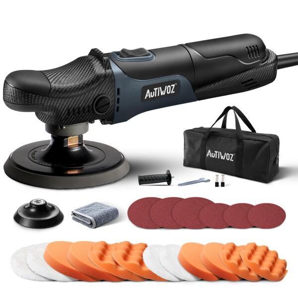 Autiwoz W04 ポリッシャー 車 シングル RO AC100V式100/125 mm ミニ カー シングル 電動 ロータリーポリッ