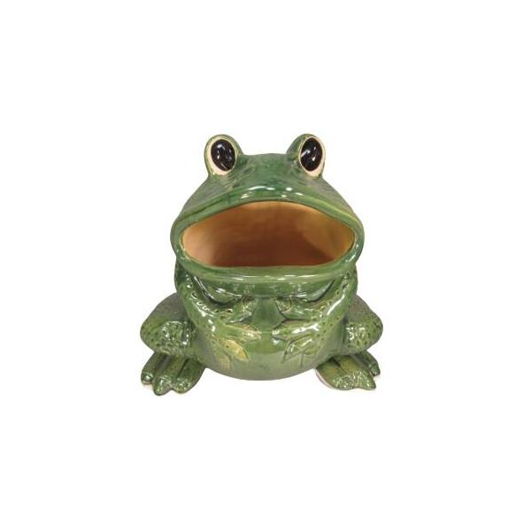 カエルの傘立て/蛙/傘置き/イエロー/陶器製/ダストBOX/高さ４８cm カエルの傘立て/蛙/傘置き/イエロー/陶器製/ダストBOX/高さ48cm