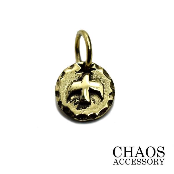 【15×10mm】ブラスアクセサリー メンズ 真鍮 イーグルメタル タタキ 太陽メタル ブラスイーグル フェザー ペンダントトップ