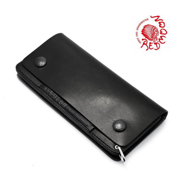 他サイト： レッドムーン 財布 長財布 トラッカーズウォレット ロングウォレット MIDLINE TW02-MID DBK ドラムレザー ブラック REDMOONの商品画像