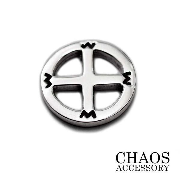 【直径17mm】メディスンホイール シルバーアクセサリー シルバー925 肉厚 シンプル プレーン メンズ ネックレス インディアンジュエリー