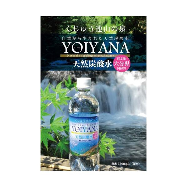 飲料水 住宅企画 天然炭酸水YOIYANAよいやな 500ml×1ケース(24本) (糖尿病の予防・治療に期待される高濃度炭酸泉)
