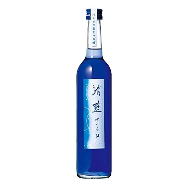 お酒 日本酒 佐藤酒造 清藍 (せいらん) 日本産吟醸酒仕込み 14° 500ml (箱入り) ((レモンやライムを入れると色が変化)) ((条件付き送料無料))