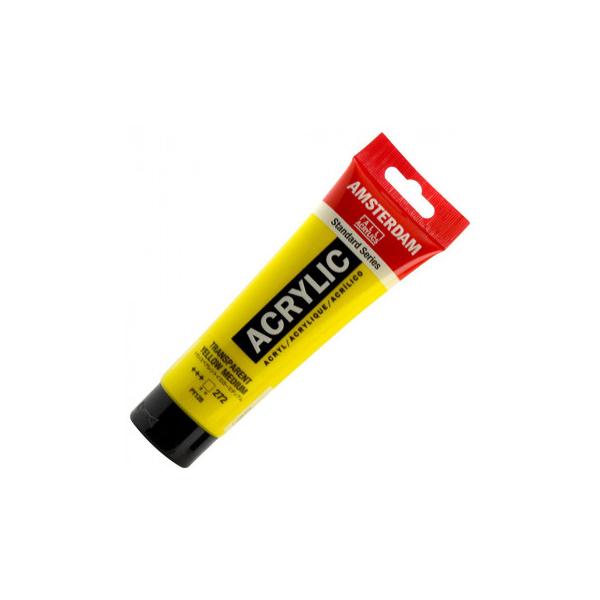 ターレンス アムステルダムアクリリックカラー120ml 272 トランスペアレントイエローミディアム 485804(代引・同梱不可)