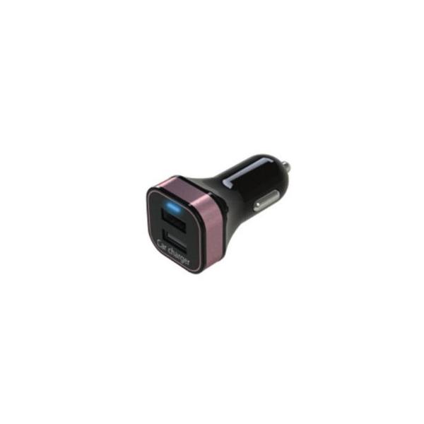 アークス(axs) スクエア2.4A DC/USB充電器 ピンク X-186(代引・同梱不可)