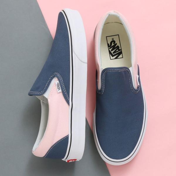 K&aacute;&ordm;&iquest;t qu&aacute;&ordm;&pound; h&Atilde;&not;nh &aacute;&ordm;&pound;nh cho Vans Slip-On Vintage Indigo Chalk Pink