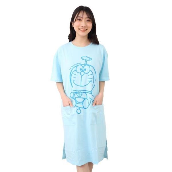 メゾピアノ　ドラえもん　チュニック sanrio（サンリオ） ドラえもん ビッグ Tシャツ 膝丈 チュニック