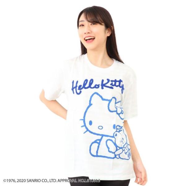ハローキティ サンリオ 半袖tシャツ 刺繍 プリント ボーダー M L Ll キャラクター Dejapan Bid And Buy Japan With 0 Commission