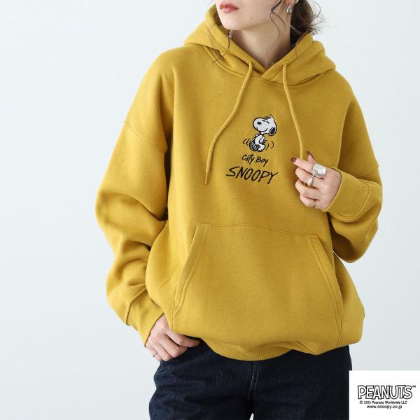 SNOOPY（スヌーピー） 裏起毛 パーカー プルパーカー 秋冬 SNOOPY
