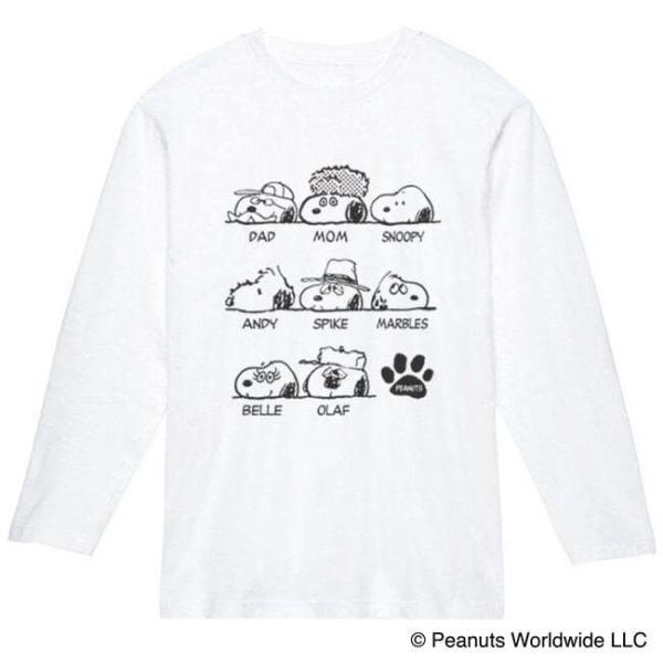 SNOOPY（スヌーピー） ファミリー 長袖 Tシャツ メンズ レディース