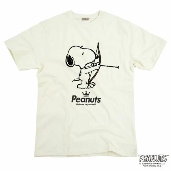 SNOOPY（スヌーピー） ピグメント 半袖 Tシャツ アーチェリー 部活