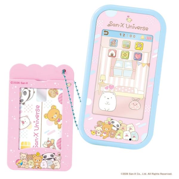 10月24日発売 カードでピッ!マイキャラスマホ サンエックスユニバース リラックマやすみっコぐらしのあそびがいっぱい!