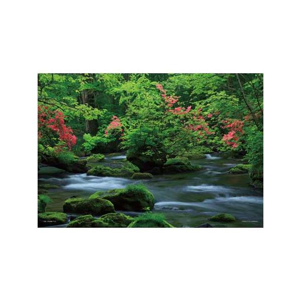 サイズ：26×38cm108ピース青森・秋田の両県にまたがる十和田湖・子ノ口から焼山までの約１４ｋｍの流れ奥入瀬渓流。新緑の名所、森林浴を楽しみ日常の疲れを癒しに訪れる人などで溢れています。