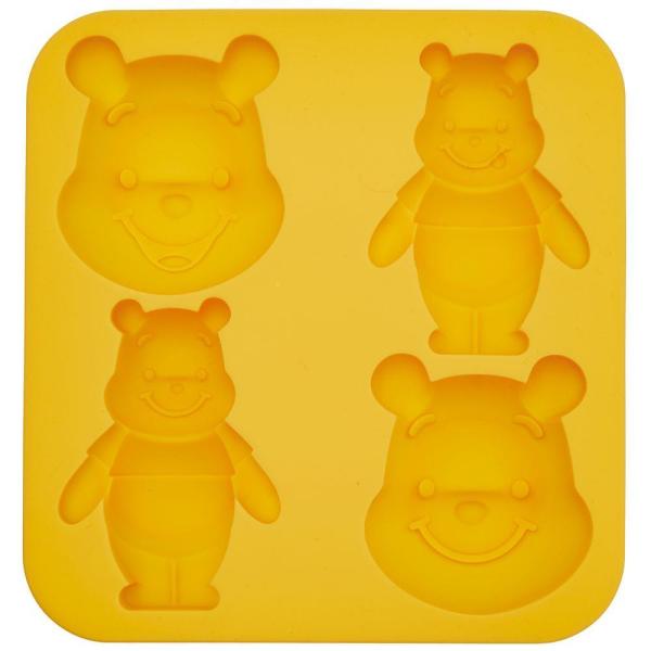 くまのプーさん シリコーン立体ケーキ型 4個用 スケーター
