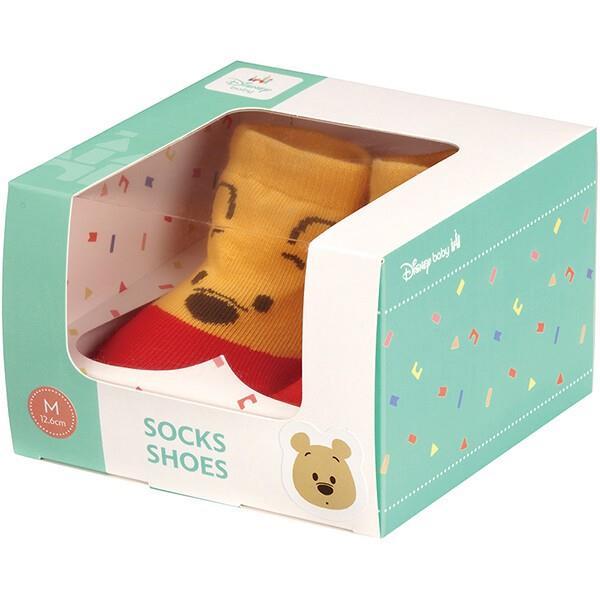 SKATER スケーター ソックス シューズ M 12.6cm 対象12-15ヵ月 ベビー 靴 赤ちゃん ディズニー くまのプーさん ギフトボックス BSSHL3G-A (プレゼント 入園祝い)