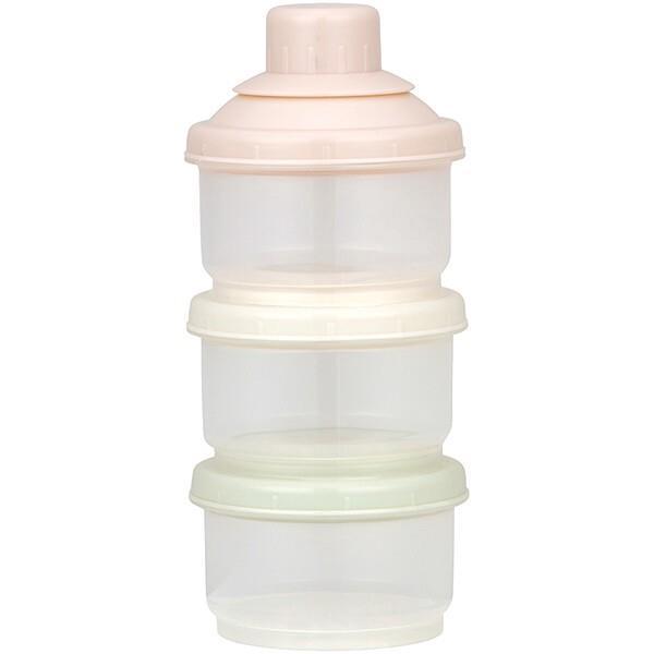 他サイト： ミルクケース (3段式) 調乳 ミルク作り 連結式 電子レンジOK くすみカラー スケーターの商品画像