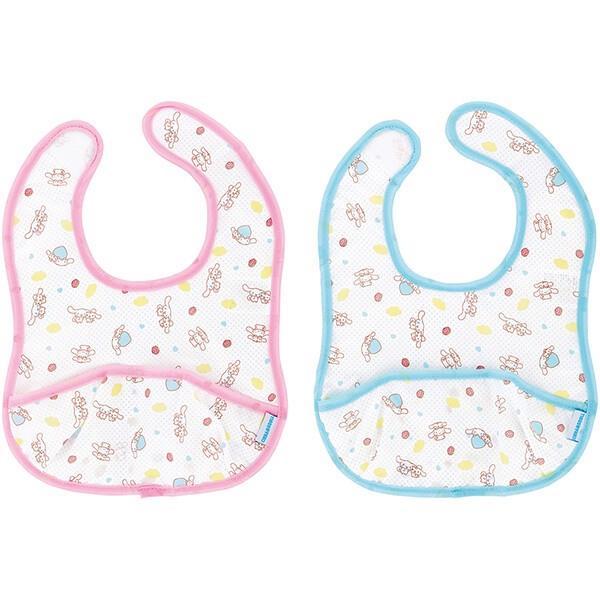 他サイト： シナモロール 薄手ベビーエプロン 2枚セット (S) お食事エプロン 子供 子ども キッズ  キャラクター スケーターの商品画像