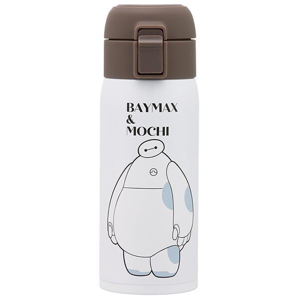 ベイマックスとモチ ステンレスワンタッチボトル 350ml 水筒 ベイマックスとモチ ステンレスワンタッチボトル 350ml 水筒