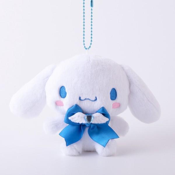 シナモロール ぬいぐるみ カラフルボアマスコット 青 サンリオ