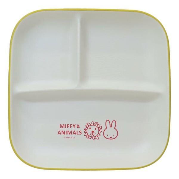 他サイト： ミッフィー スクエアワンプレートL MIFFY and ANIMALSの商品画像