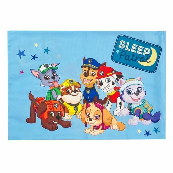 MORIPiLO パウパトロール 枕カバー (パウパト フレンズ 柔らかピーチスキン) ジュニアサイズ 子供用 ブルー 35x50cm グッズ