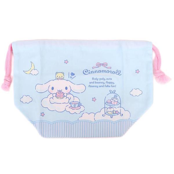 他サイト： シナモロール ランチ巾着 ランチバッグ 弁当袋 子供 子ども キッズ 女の子 サンリオ sanrio キャラクターの商品画像